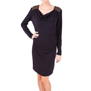 Long sleeve black dress